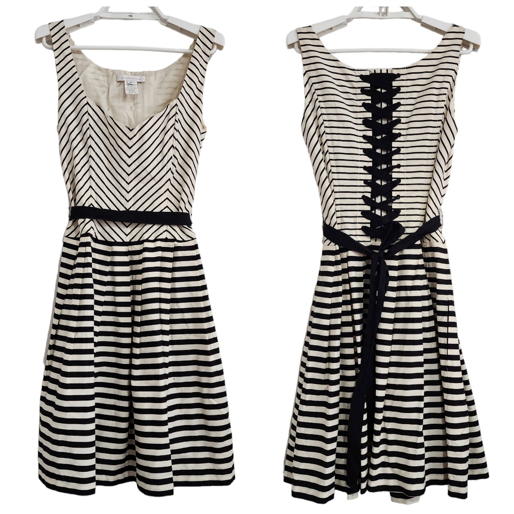 Anthropologie Corey Lynn Calter Monochromatic Corset Dress Sleeveless Pockets